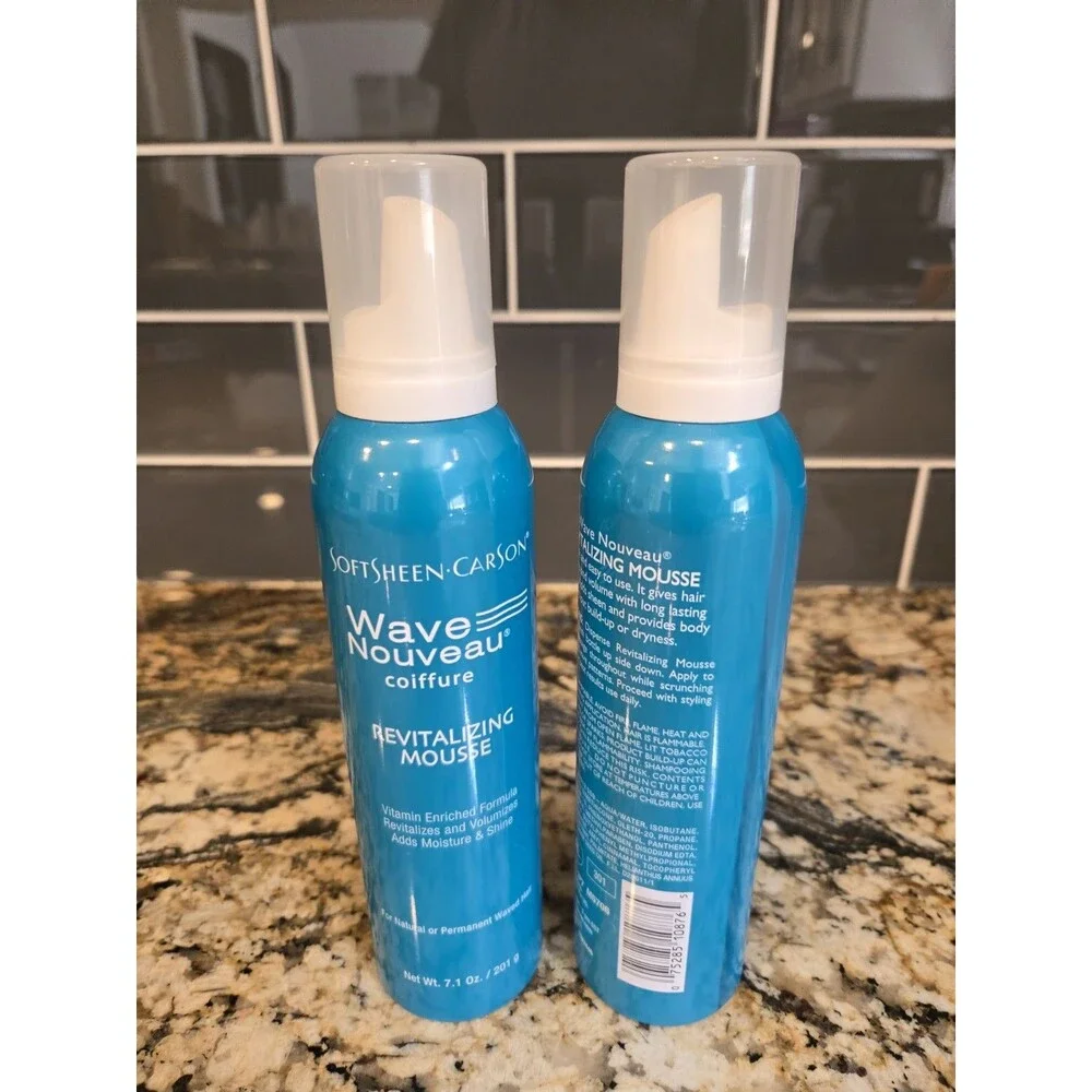 2 X SOFT SHEEN Carson Wave Nouveau REVITALIZING MOUSSE 7.1 OZ